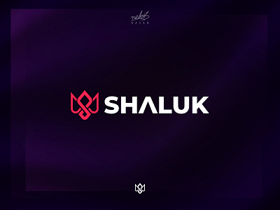 SHALUK - Logo For a Clothing Brand abstract clothing brand combination logo concept design conceptual dribbble dribbble best shot flat design graphic design illustration initia logo vector wordmark