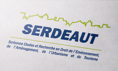 logo SERDEAUT, recherche en droit de l'environnement design logo vector