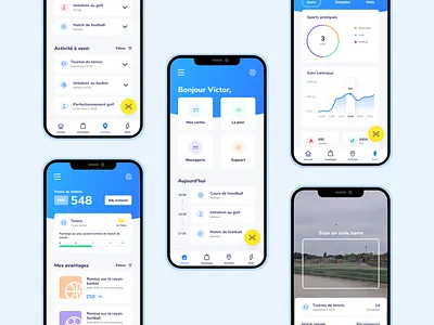 Hackaton Decathlon App app decathlon design gamific gamification graphic design hackaton mission sport tracking ui ux