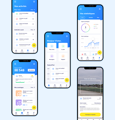 Hackaton Decathlon App app decathlon design gamific gamification graphic design hackaton mission sport tracking ui ux