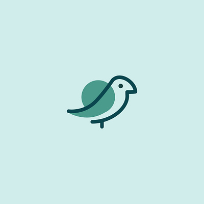 Blue Bird Logo Mark bird branding daily design flat illustration logo logomark marketing social socialmedia vector