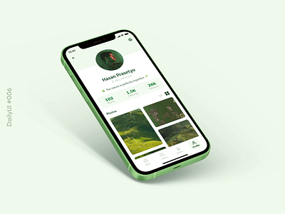 DailyUI 006 - Profile Screen app dailyui design figma profile ui