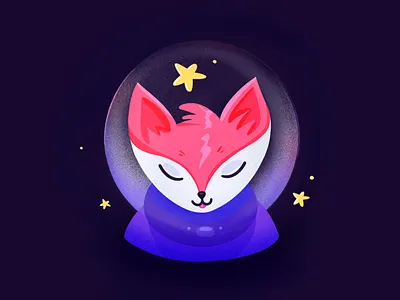 Fox astronaut ai app astronaut colors concept fox illustration illustration app mobile app mobile illustration procreate space spacetrip travel ui uidesign