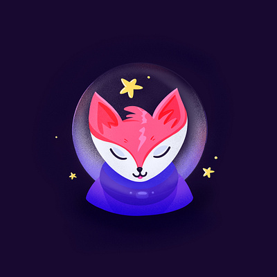 Fox astronaut ai app astronaut colors concept fox illustration illustration app mobile app mobile illustration procreate space spacetrip travel ui uidesign