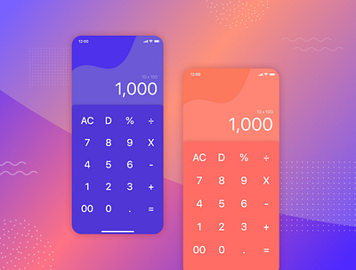 Colorful Calculator dailyui design graphic design style ui