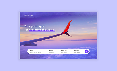 Landing Page // Daily UI 003 dailyui dailyui003 design figma landing page travel ui ux web