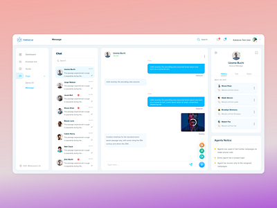 Inbox Chat Web Application adobe xd chat creative dashboard design figma graphicsdesign inbox message mobile app design smart template uiux web app web application website