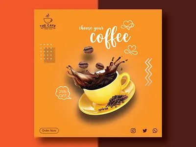 Coffee shop banner banner branding coffee banner facebook banner graphic design instagram banner
