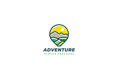 Adventure Logo 3d 3d letter abstract adventure branding camping climbing concept creative design hiking illustration journey landscape mountain nature outdoor sports travel