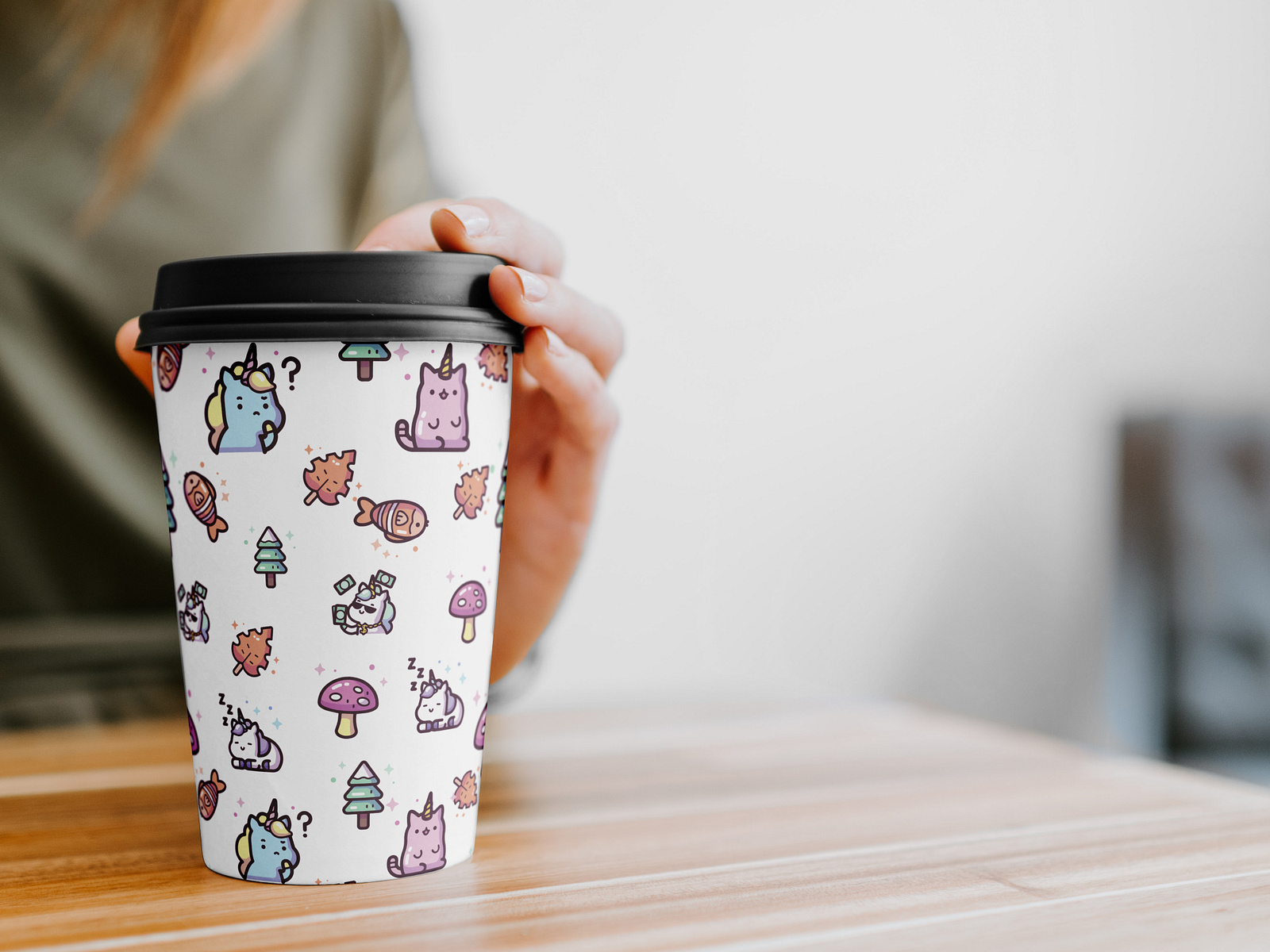 paper cup pattern by Jannatul Ferdous on Dribbble