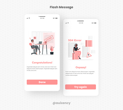 Flash Message - Error Page alert app check close dailyui011 error error message errormessage flash flash message flashcards flashmessage gradient logo message popup success ui web