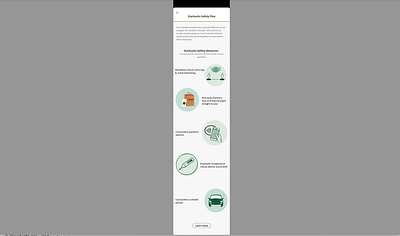 If Starbucks had Covid Safety Info in its app design graphic design illustration