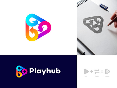 Play+Arrows 3d brand identity branding business logo colorful logo colorful paly button logo design gradient logo illustration logo logo design modern lettering modern logo modern play button modern play logo play button logo play button with arrows play logo professional play button logo