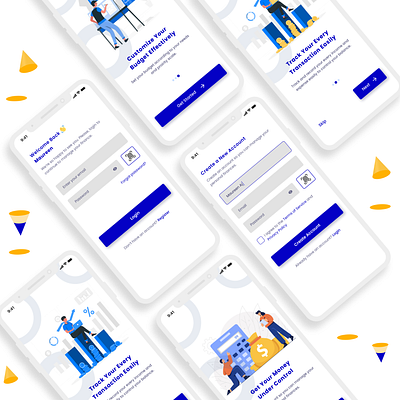 Budget App budget finance mobile app design product design track expenses ui ux