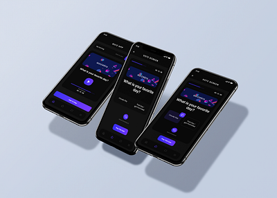 Quiz App Concept (Dark Theme) creative design iamfaysal ux