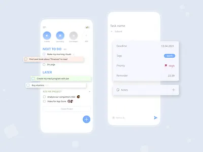 Habits and Tasks management clean ui habits list productivity project management task list task manager tasks team management to do