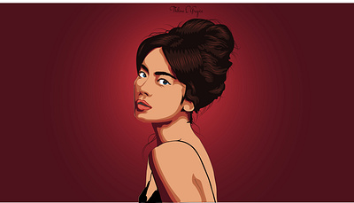 Girl vector portrait art art design girl graphic design illustration portrait vector
