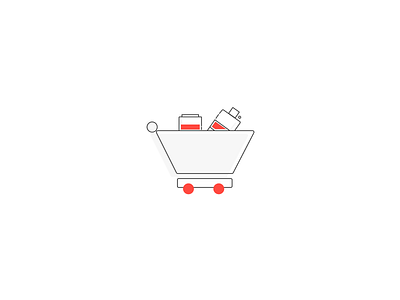 Shopping design illustration mobile ui