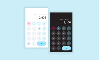 Calculator // Daily UI 004 app calculator dailyui dailyui004 design figma mobile ui ux