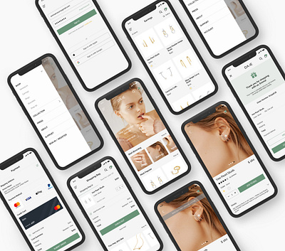 Jewelry Ecommerce Web App branding design ui