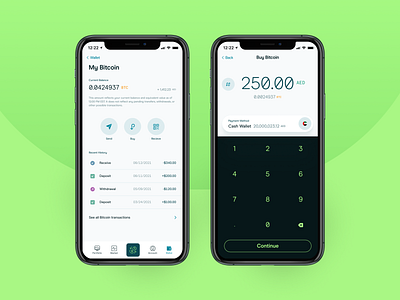 Crypto Transactions app bitcoin crypto cryptocurrency design ui ux