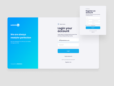 Site dashboard login page design ui design ux design web design webdesign