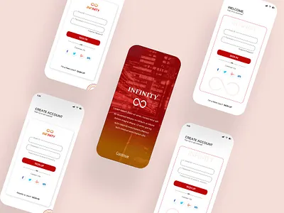 Sign in/up screen branding design typography ui ux web