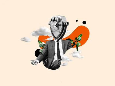 Bino Man: Abstract Composition branding design illustration illustrator poster poster design typography ui vector