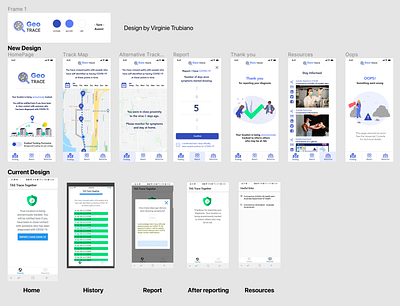 Redesign Interface - Covid Tracker App 2days app app design before and after branding corona design figma graphic design hackathon illustration logo new design product design redesign ui ux web design