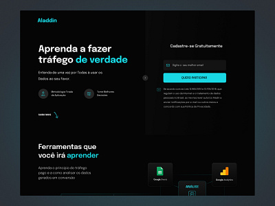 LP - Aladdin landingpage ui ux