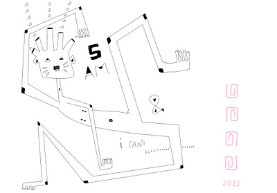 awake at 5 am graphic design illustration