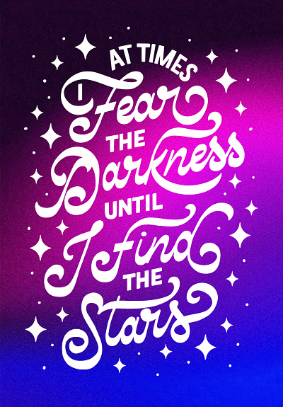 Find the Stars andromeda galaxy handlettering inverted contrast lettering outer space poem poetry reverse contrast space stars type typography