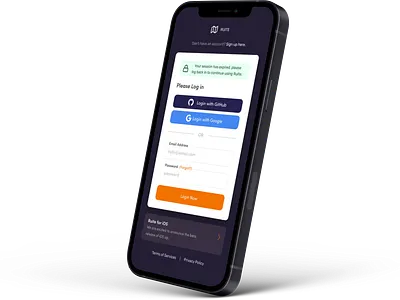 Log in screen login screen mobile design sign up