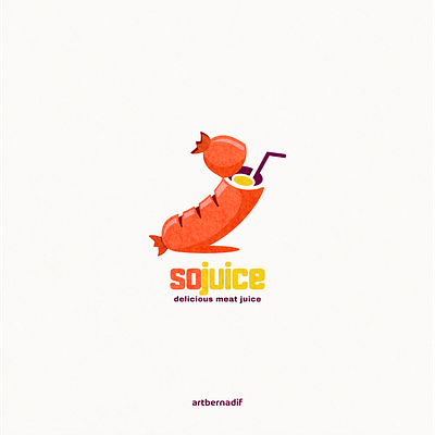 sojuice animation branding design flat fruits illustration juice logo sausage typography ui ux vector