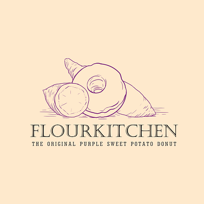 Flourkitchen branding design graphic design illustration logo
