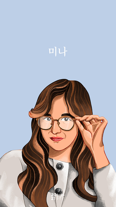 Myoui Mina character design graphic design illustration portrait