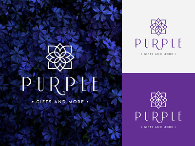 Flower Purple Logo Design