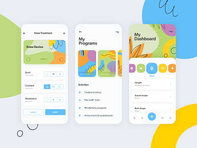 Mindfulness App Concept app branding illustration ios israel mobile product design tel aviv ui ux