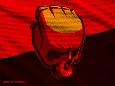 MMA LOGO artwork branding design digital art drawing glove graphic design illustration logo logodesign mascot mascotlogo merch mma mmalogo skull skulllogo sportlogo streetwear vectorart