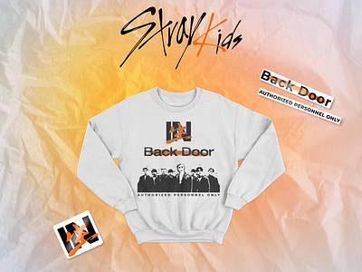 Stray Kids merch black branding design graphic design illustration logo merch minimal print product red skz stray kids sweatshirt sweatshot ui vector white