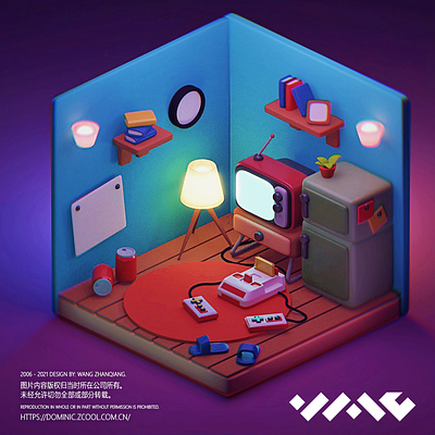 A set of works to pass the time 3d
