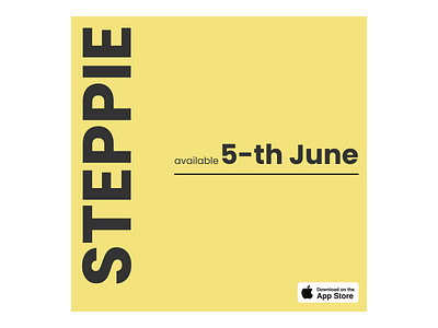Steppie Poster #3 apps design figma graphic design illustration uidesign