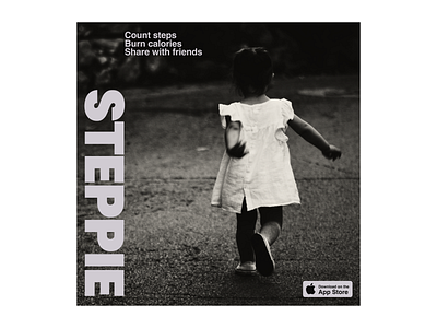 Steppie Poster #1 apps design figma graphic design illustration
