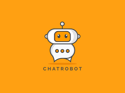 Chat robot logo design best logo best short branding chat logo creative logo graphic design illustration logo logo design minimal minimalist logo modern modern logo robot logo simple