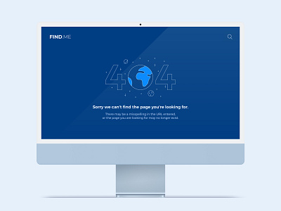 404 404 blue design error find imac interface search ui ux