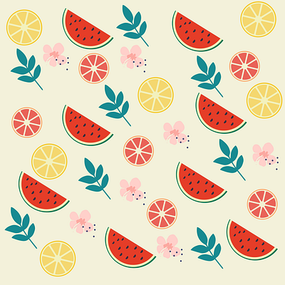 Summer Pattern graphic design illustration print summer pattern ui