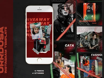 Urrdusa Instagram Templates branding business clothing design fashion graphic design instagram marketing