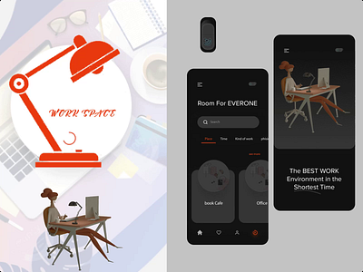 App Design for Work Space 3d 3d animation 3d art animation app app design brand branding design digital digital art graphic design identity branding illustration modern motion graphics ui ui ux ux web