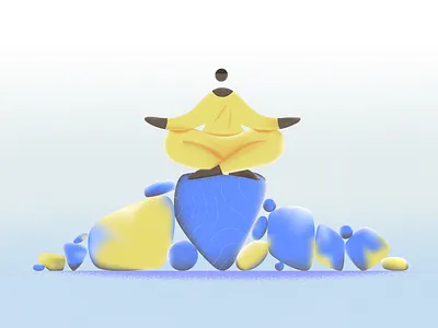 Mindfulness character design design illustration product ui vector webdesign