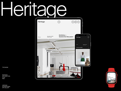 Heritage agency art branding design ui ux web